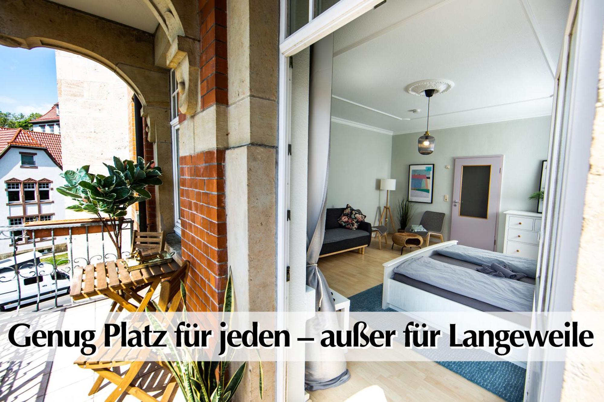 12 Fewos Im Jugendstilhaus Mit Aufzug, Terrasse, Kingsize-Bett, Smart-Tv, Etc Erfurt Pokoj fotografie