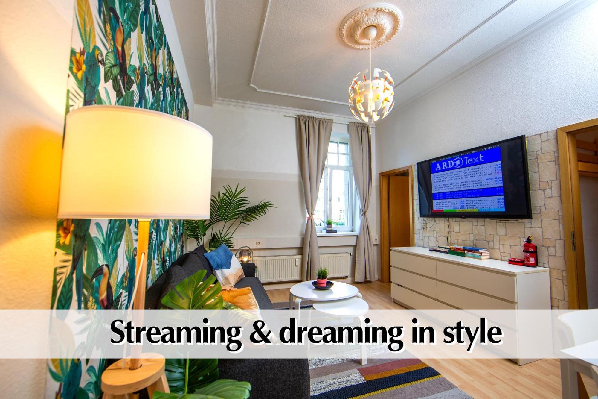 12 Fewos Im Jugendstilhaus Mit Aufzug, Terrasse, Kingsize-Bett, Smart-Tv, Etc Erfurt Pokoj fotografie